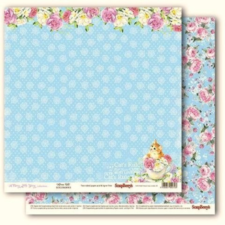 Papier do scrapbookingu dwustronny 30,5 x 30,5 cm A FURRY LITTLE STORY 6 szt. ScrapBerry`s